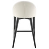 Baruch Counter Stool, Beige With Matte Black Legs Set of 1