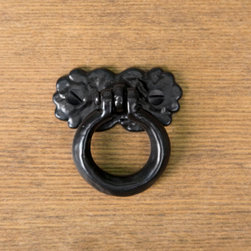 HAND-FORGED IRON RING PULL - Cabinet And Drawer Handle Pulls