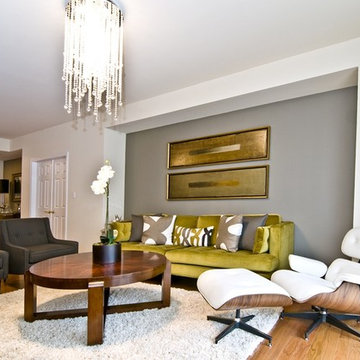 Modern Downtown Loft Living & Dining Room