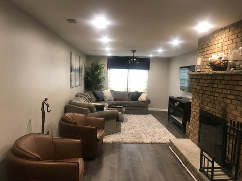 Decorating long wall