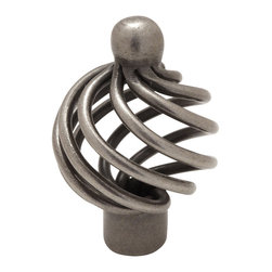 Cosmas - Cosmas 9994 Birdcage Cabinet Knob, Weathered Nickel - Cabinet And Drawer Knobs