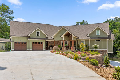 Example of an arts and crafts exterior home design in Other