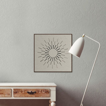 "Wonderful Rays" Floater Framed Painting Print on Canvas