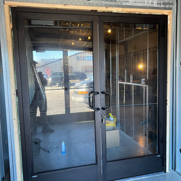 Modern Double Door Commercial Vestibule