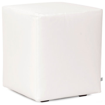 Howard Elliott Avanti White Universal Cube Ottoman