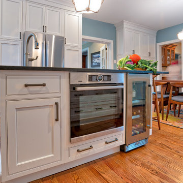 Brighton Cascade and Wabash Beaded Inset Kitchen in Hingham and and Cherry