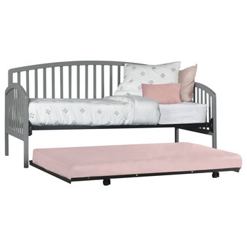 Hillsdale Carolina Wood Twin Size Daybed With Roll Out Trundle