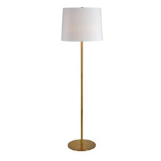 Radison 1 Light Floor Lamp, Antique Brass