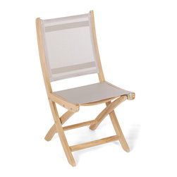 Wintons Teak Mendez Folding Chair - Outdoor Dining Chairs