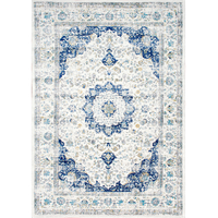 Nuloom Traditional Medallion Verona Rug, Blue 5'x7'5"