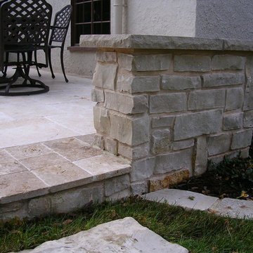 Backyard Landscape, Patio with Outdoor Kitchen