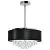 Dash 4 Light Drum Shade Chandelier With Chrome Finish