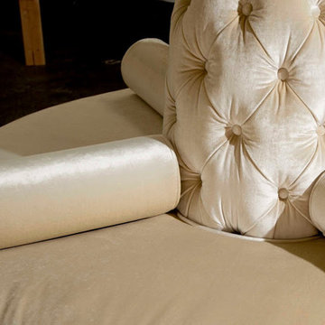 Center Banquette Sofa in Velvet from Robert Allen