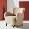 Safavieh Couture Rayanne Mosern Wingback Chair, Light Brown