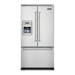 Viking 36" French Door Refrigerator, Stainless Steel | VCFF136DSS - Refrigerators