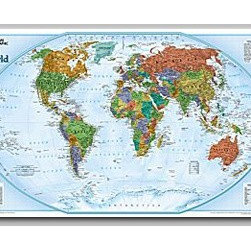 World  Wall Map - Home Office Accessories