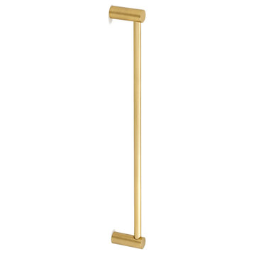 Alno D715-12 Contemporary 12 Inch Center to Center Handle - Satin Brass