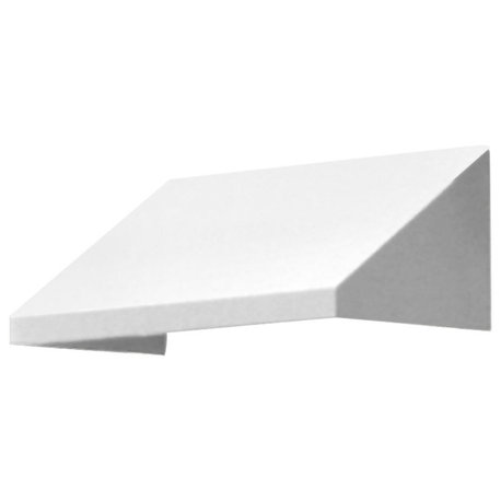 Awntech 8' New Yorker Acrylic Fabric Fixed Awning, White