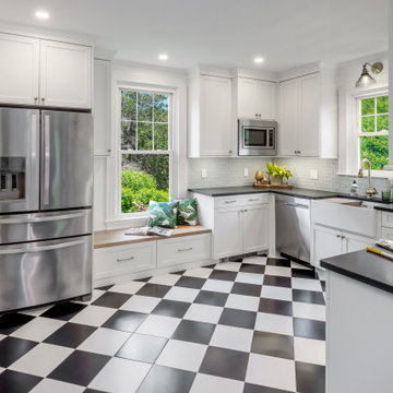 A Colorful Kitchen Remodel in Tiverton, RI
