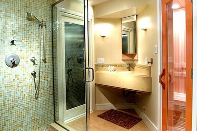 Inspiration for a transitional home design remodel in Orange County