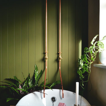 Freestanding bath and bespoke copper taps