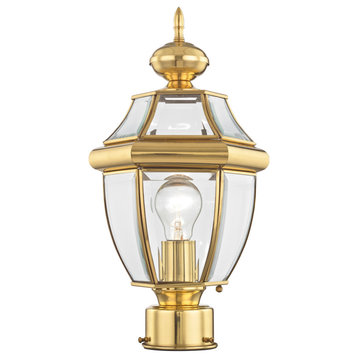 Livex Lighting 2153 Monterey 1 Light Outdoor Post Light - Polished Brass