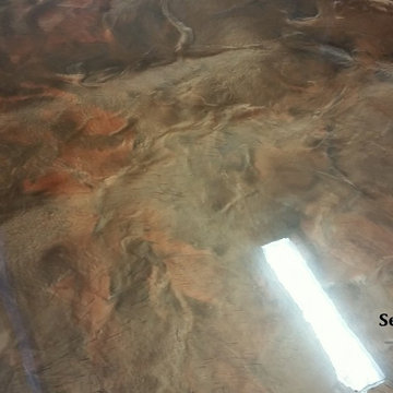 Designer Epoxy Floor for Home Office
