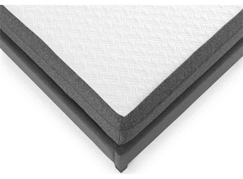 Pemberly Row 10" Gel Queen Mattress and Model T Bed Base in White