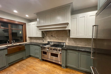 Inspiration for a french country kitchen remodel in Seattle