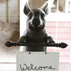 Resin Pig Holding Message Board