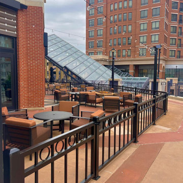 Modern Metal Railings @ Annapolis Restaurant