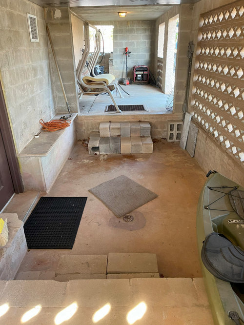 What to do with breezeway under a split level house