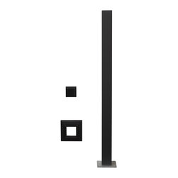 ALX 2.5" Post Kit in Matte Black - Deck Tiles And Planks