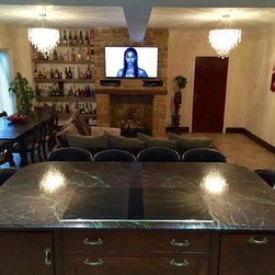 Beautiful kitchen in 'Moulin Rouge' Quartzite with 'Ogee' edge profile - Products