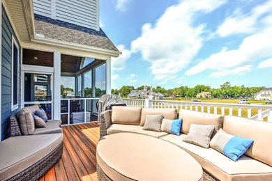 Mid-sized trendy rooftop deck photo in Other with no cover