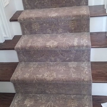 Wool and Silk Runner and Nylon Broadloom Ridgewood