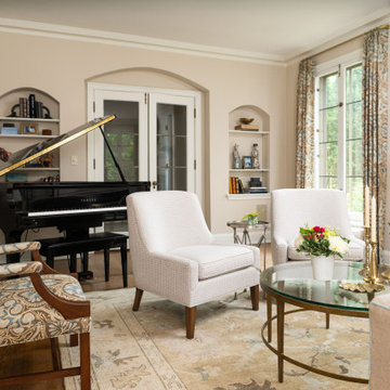 Living room refresh in a stately French provincial home