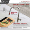 STYLISH Kitchen Sink Faucet Single Handle Pull Down Dual Mode Stainless Steel