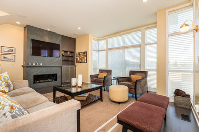Living room photo in Seattle