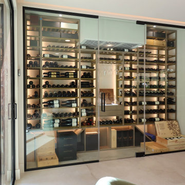 Almond Transitional Wine Room