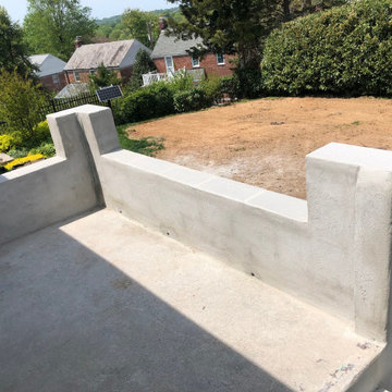 Terraced Walls, Block Shed/Deck, Thermal Flagstone Patio/Walk, & Yard Re-Grading