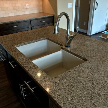 Sherrard IL New Construction Koch Cabinets Birch Mocha MSI Quartz