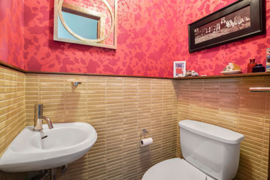 Inspiration for a powder room remodel in New York