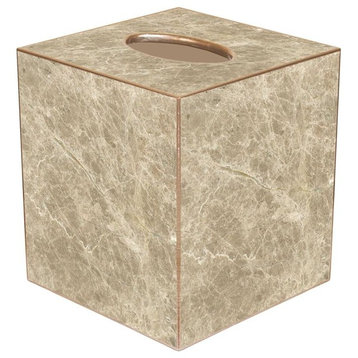 TB2410 - Crema Marble Tissue Box Cover