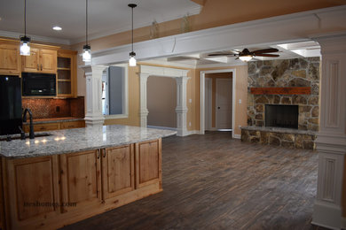 Arts and crafts kitchen photo in Atlanta