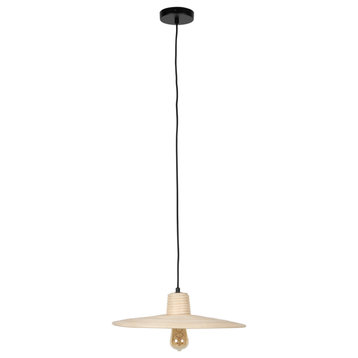 Beige Rattan Pendant Lamp | Zuiver Balance, Medium
