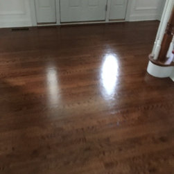 Sand and Finish Before and After - Hardwood Flooring