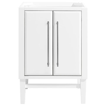 Avanity Mason 24 in. Vanity Only in White with Silver Trim