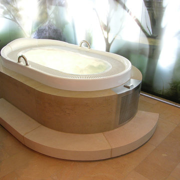 Naturstein im Wellnessbereich (Romantikhotel Neumühle)