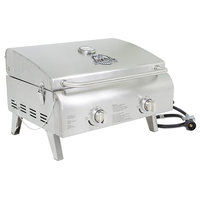 Portable Grill Stainless Steel 2-Burner